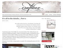 Tablet Screenshot of craftboxblog.wordpress.com