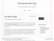 Tablet Screenshot of fromthepencup.wordpress.com