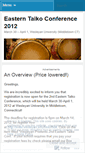 Mobile Screenshot of easterntaiko2012.wordpress.com