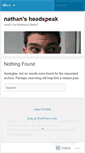 Mobile Screenshot of nathansheadspeak.wordpress.com