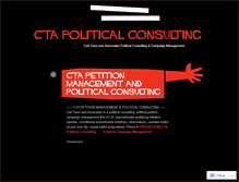 Tablet Screenshot of ctapoliticalconsulting.wordpress.com