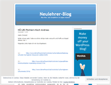 Tablet Screenshot of neulehrer.wordpress.com