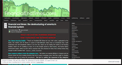 Desktop Screenshot of financialendtimes.wordpress.com