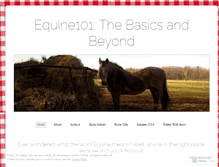 Tablet Screenshot of equine101.wordpress.com