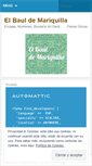 Mobile Screenshot of elbauldemariquilla.wordpress.com