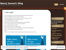 Tablet Screenshot of manojsawant.wordpress.com