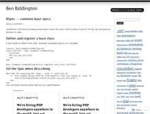 Tablet Screenshot of benbiddington.wordpress.com