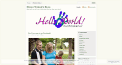 Desktop Screenshot of helloworldphotography.wordpress.com