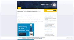 Desktop Screenshot of myblackberrylife.wordpress.com