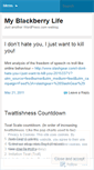 Mobile Screenshot of myblackberrylife.wordpress.com