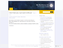 Tablet Screenshot of myblackberrylife.wordpress.com