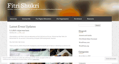 Desktop Screenshot of fitrishukri.wordpress.com