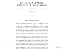 Tablet Screenshot of entrepreneurshiprockpaperscissors.wordpress.com