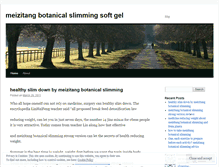 Tablet Screenshot of meizitangbotanicalslimming.wordpress.com