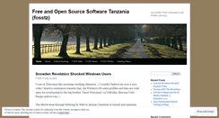 Desktop Screenshot of fosstz.wordpress.com