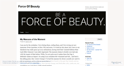 Desktop Screenshot of forceofbeauty.wordpress.com