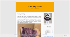 Desktop Screenshot of knitmystash.wordpress.com