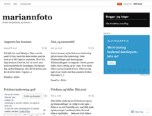 Tablet Screenshot of mariannfoto.wordpress.com