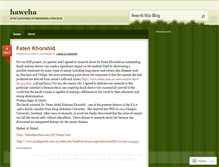 Tablet Screenshot of haweha.wordpress.com