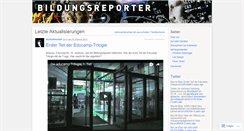 Desktop Screenshot of bildungsreporter.wordpress.com