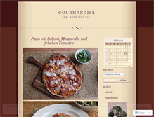 Tablet Screenshot of gourmandise.wordpress.com