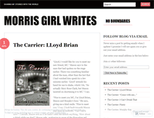 Tablet Screenshot of morrisgirlwrites.wordpress.com