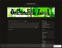 Tablet Screenshot of outlandishlook.wordpress.com