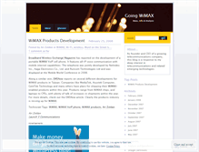 Tablet Screenshot of goingwimax.wordpress.com