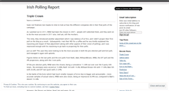 Desktop Screenshot of irishpollingreport.wordpress.com