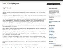 Tablet Screenshot of irishpollingreport.wordpress.com