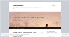 Desktop Screenshot of faithfulnibbles.wordpress.com