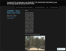 Tablet Screenshot of codgod1012.wordpress.com