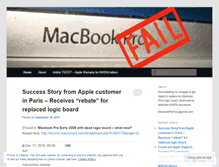 Tablet Screenshot of macbookprofail.wordpress.com