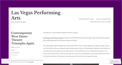 Desktop Screenshot of lasvegasperformingarts.wordpress.com