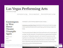 Tablet Screenshot of lasvegasperformingarts.wordpress.com