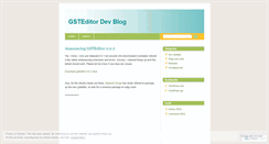 Desktop Screenshot of gsteditor.wordpress.com