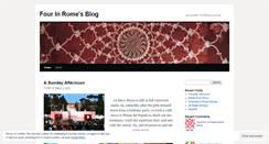 Desktop Screenshot of fourinrome.wordpress.com