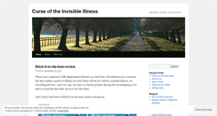 Desktop Screenshot of invisibleillnesses.wordpress.com
