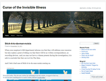 Tablet Screenshot of invisibleillnesses.wordpress.com