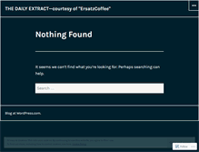 Tablet Screenshot of ersatzcoffee.wordpress.com