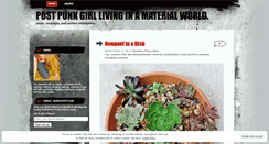 Desktop Screenshot of postpunkgirl.wordpress.com