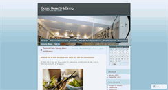 Desktop Screenshot of dezatodining.wordpress.com