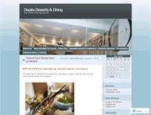 Tablet Screenshot of dezatodining.wordpress.com