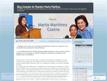 Tablet Screenshot of maestramartamartinez.wordpress.com