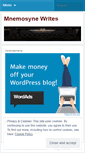 Mobile Screenshot of mnemosynewrites.wordpress.com