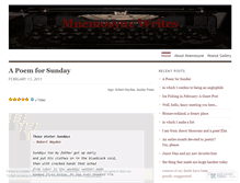 Tablet Screenshot of mnemosynewrites.wordpress.com