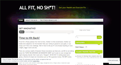 Desktop Screenshot of blakesfitnessblog.wordpress.com