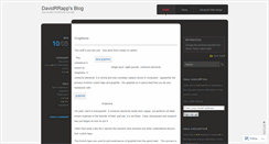 Desktop Screenshot of davidrrapp.wordpress.com