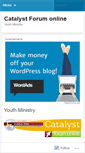 Mobile Screenshot of catalystforum.wordpress.com