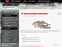 Tablet Screenshot of internstreet.wordpress.com